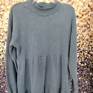 Distressed colored sweater dress